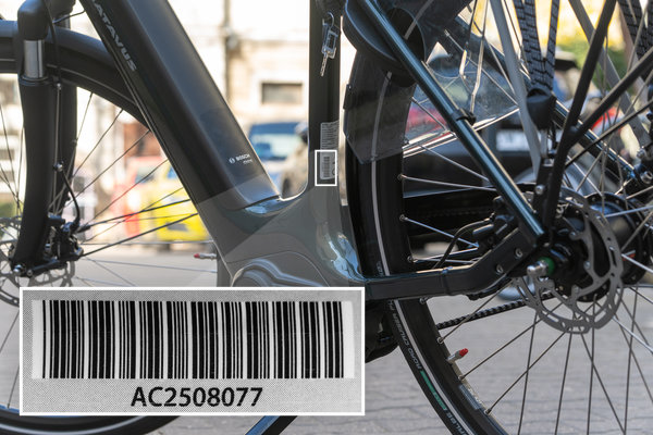 Przykładowy numer ramy roweru Batavus